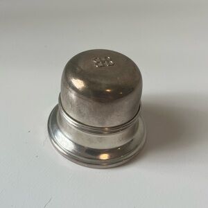 Vintage Burks sterling silver ring box.